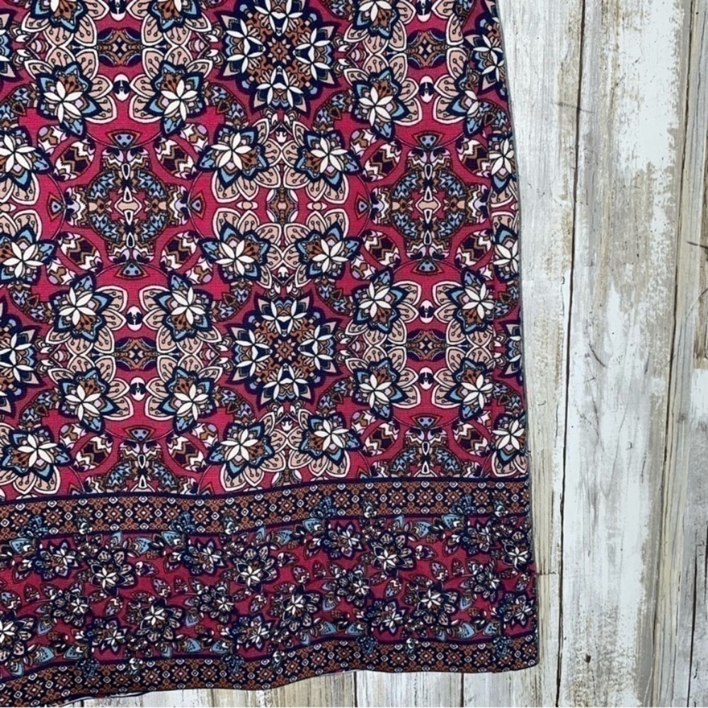 Talbots Pink Floral Paisley Mini Skirt - Picture 2 of 4